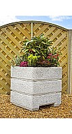 Contoured Concrete Square Planter