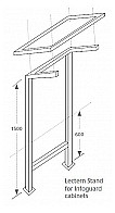 Lectern Stand for Infoguard cabinets