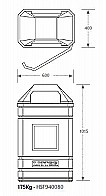 Rectangular Bin - Drawing & Dimensions