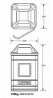 Square Bin - Drawing & Dimensions