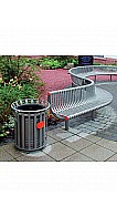 Festival Steel Slatted Bin