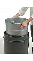 110 litre capacity steel liner