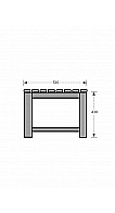 Traditional Wood Bench - Dimensions