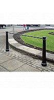 Cycle stand fitting with Blackpool bollard
