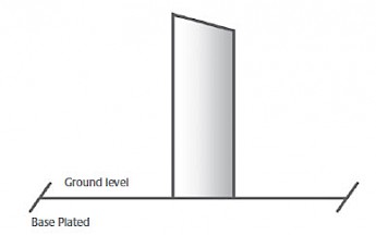 Stainless Steel Bollard - Base Plated