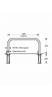 76mm Removable Drawing / Dimensions