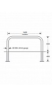 90mm Ground Fixed Drawing / Dimensions